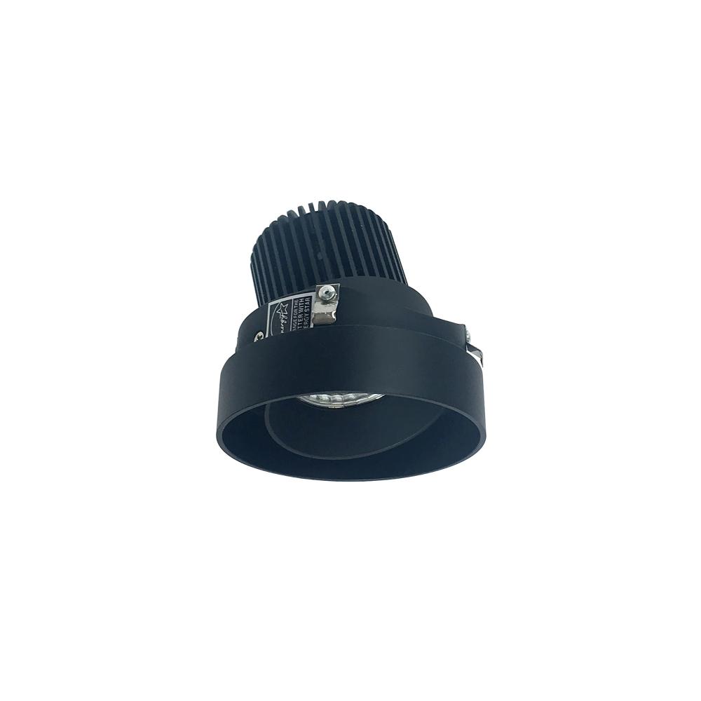 4" Iolite LED Round Trimless Adjustable, 1000lm / 14W, 3500K, Black Adjustable / Black Reflector