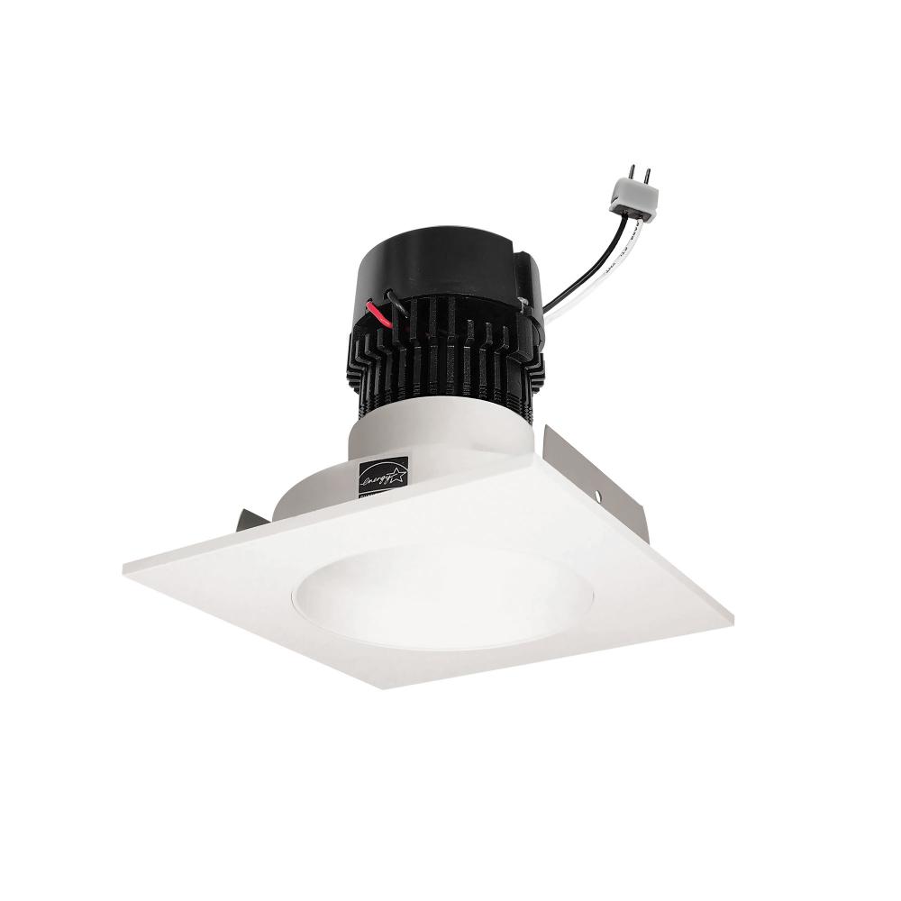 4" Pearl Low Voltage LED Square Retrofit Reflector with Round Aperture, 1150lm / 11W, 3500K,