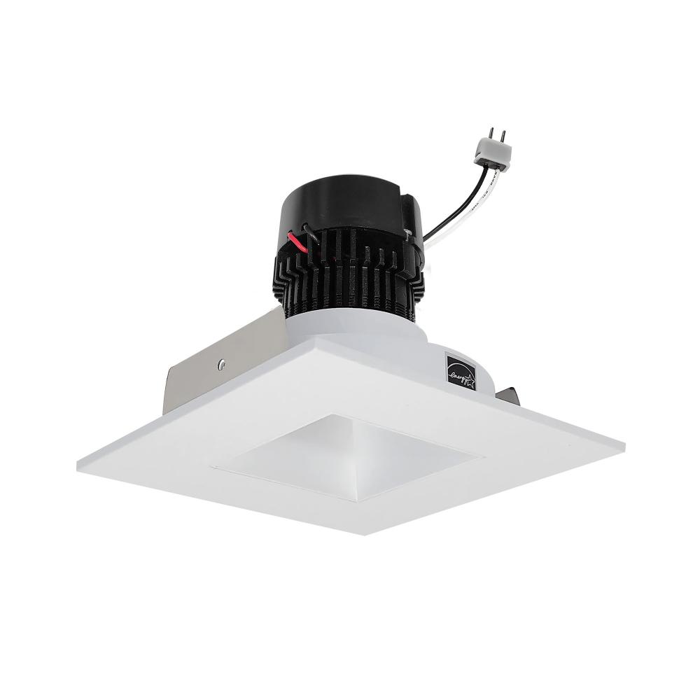 4" Pearl Low Voltage LED Square Retrofit Reflector with Square Aperture, 1100lm / 11W, 4000K,