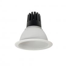 Nora NC3-61L540FMPW - 6" Sapphire III Round Open Reflector, 4500lm, 4000K, Flood Optic, Matte Powder White
