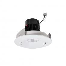 Nora NPRLV-4RC30XMPW - 4" Pearl Low Voltage LED Round Adjustable Cone Retrofit, 1200lm / 11W, 3000K, Matte Powder White