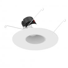 Nora NPRLV-56RSLA27XMPW - 5"/6" Pearl Low Voltage LED Round Adjustable Slot Retrofit, 1050lm / 11W, 2700K, Matte