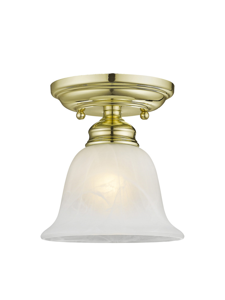 1 Light Polished Brass Ceiling Mount