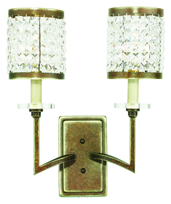 2 Light Palacial Bronze Wall Sconce