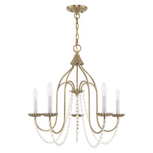 Livex Lighting 40795-01 - 5 Lt Antique Brass Chandelier