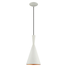 Livex Lighting 41185-03 - 1 Lt White Mini Pendant