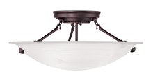 Livex Lighting 4273-07 - 3 Light Bronze Ceiling Mount