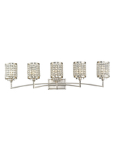 Livex Lighting 50565-91 - 5 Light Brushed Nickel Bath Light