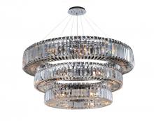FACETS OF SHREVEPORT 11770-010-FR001 - Rondelle 47 Inch 3 Tier Pendant