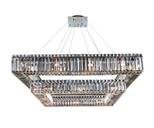 FACETS OF SHREVEPORT 11781-010-FR001 - Quadro 35 Inch Square 2 Tier Pendant