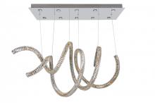 FACETS OF SHREVEPORT 11804-010-FR001 - Ravina 10 Light + LED Convertible Pendant - Flush Mount