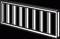 Juno SL39 - Louver, Clear For 39W Biax