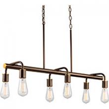 PROGRESS LIGHTING P4742-20 - Swing Collection Six-Light Island/Linear Pendant