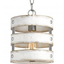 PROGRESS LIGHTING P500022-141 - Gulliver Collection One-Light Galvanized Finish Coastal Pendant Light