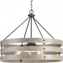 PROGRESS LIGHTING P500090-143 - Gulliver Collection Five-Light Graphite Coastal Pendant Light