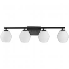 PROGRESS LIGHTING P300433-31M - Copeland Collection Four-Light Matte Black Mid-Century Modern Vanity Light