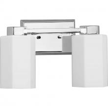 PROGRESS LIGHTING P300477-015 - Estrada Collection Two-Light Polished Chrome Contemporary Bath & Vanity Light