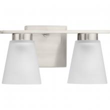 PROGRESS LIGHTING P300500-009 - Tanner Collection Two-Light Brushed Nickel Transitional Vanity Light