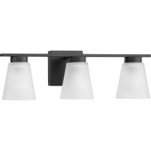 PROGRESS LIGHTING P300501-31M - Tanner Collection Three-Light Matte Black Transitional Vanity Light