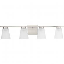 PROGRESS LIGHTING P300502-009 - Tanner Collection Four-Light Brushed Nickel Transitional Vanity Light