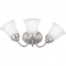 PROGRESS LIGHTING P3289-09ET - Fluted Glass Collection Three-Light Bath & Vanity