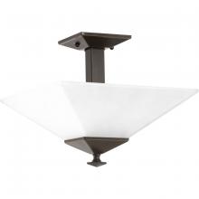 PROGRESS LIGHTING P350107-020 - Clifton Heights Collection 12-3/4" Two-Light Semi-Flush