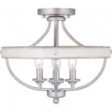 PROGRESS LIGHTING P350117-141 - Gulliver Collection Four-Light 14-1/4" Semi-Flush Convertible