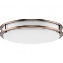 PROGRESS LIGHTING P350275-174-CS - Abide Collection 5-CCT Integrated LED Urban Bronze Contemporary 14" Medium Flush Mount Light