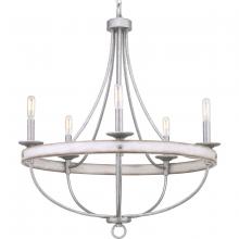 PROGRESS LIGHTING P400158-141 - Gulliver Collection Five-Light Galvanized Finish Coastal Chandelier Light