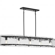 PROGRESS LIGHTING P400356-31M - Rivera Collection 5-Light Matte Black Luxe Industrial Linear Light