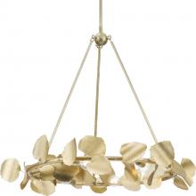 PROGRESS LIGHTING P400359-176 - Laurel Collection Six-Light Gilded Silver Transitional Chandelier