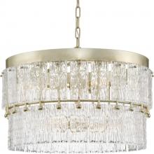 PROGRESS LIGHTING P400367-176 - Chevall Collection Six-Light Gilded Silver Modern Organic Chandelier