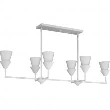 PROGRESS LIGHTING P400374-197 - Pinellas Collection Six-Light White Plaster Contemporary Linear Light