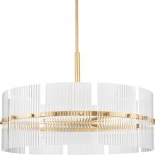 PROGRESS LIGHTING P400389-205 - Seville Collection Six-Light Soft Gold Contemporary Chandelier