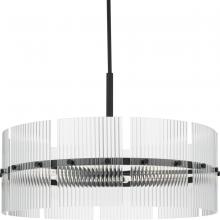 PROGRESS LIGHTING P400389-31M - Seville Collection Six-Light Matte Black Contemporary Chandelier