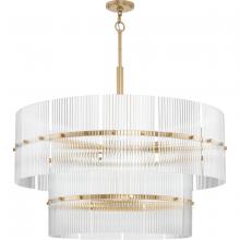 PROGRESS LIGHTING P400390-205 - Seville Collection Nine-Light Soft Gold Contemporary Chandelier