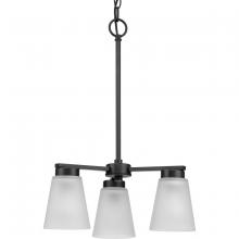 PROGRESS LIGHTING P400400-31M - Tanner Collection Three-Light Matte Black Transitional Chandelier