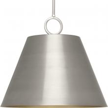 PROGRESS LIGHTING P500368-009 - Parkhurst Collection Three-Light New Traditional Brushed Nickel Metal Pendant Light