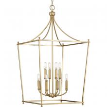 PROGRESS LIGHTING P500371-109 - Parkhurst Collection Eight-Light New Traditional Brushed Bronze Chandelier Foyer Light