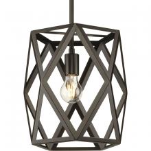 PROGRESS LIGHTING P500421-129 - Saucedo Collection One-Light Architectural Bronze Modern Pendant