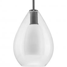 PROGRESS LIGHTING P500438-31M - Carillon Collection One-Light Matte Black Contemporary Pendant