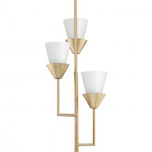 PROGRESS LIGHTING P500445-205 - Pinellas Collection Three-Light Soft Gold Contemporary Pendant