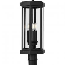 PROGRESS LIGHTING P540104-031 - Ramsey Collection Textured Black Modern Farmhouse Post Outdoor Light