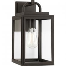 PROGRESS LIGHTING P560175-020 - Grandbury Collection One-Light Transitional Antique Bronze Outdoor Wall Lantern with DURASHIELD