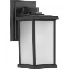 PROGRESS LIGHTING P560289-031 - Trafford Non-Metallic Lantern Collection One-Light Textured Black Frosted Shade Traditional Outdoor