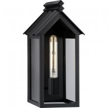 PROGRESS LIGHTING P560304-31M - POINT DUMEÂ® by Jeffrey Alan Marks for Progress Lighting Dunemere Matte Black Outdoor Wall Lantern w