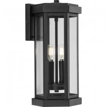 PROGRESS LIGHTING P560338-031 - Ramsey Collection Textured Black Modern Farmhouse Outdoor Medium Wall Lantern