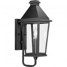 PROGRESS LIGHTING P560344-031 - Richmond Hill Collection One-Light Textured Black Clear Glass Modern Farmhouse Outdoor Small Wall La