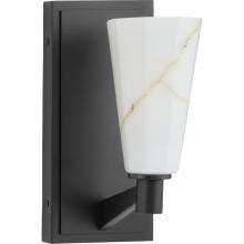 PROGRESS LIGHTING P710138-31M - Tosca Collection One-Light Matte Black Modern Luxe Wall Bracket