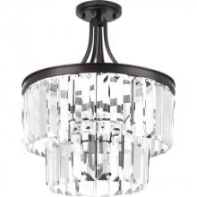 PROGRESS LIGHTING P2326-20 - Glimmer Collection Three-Light 19" Semi-Flush Convertible